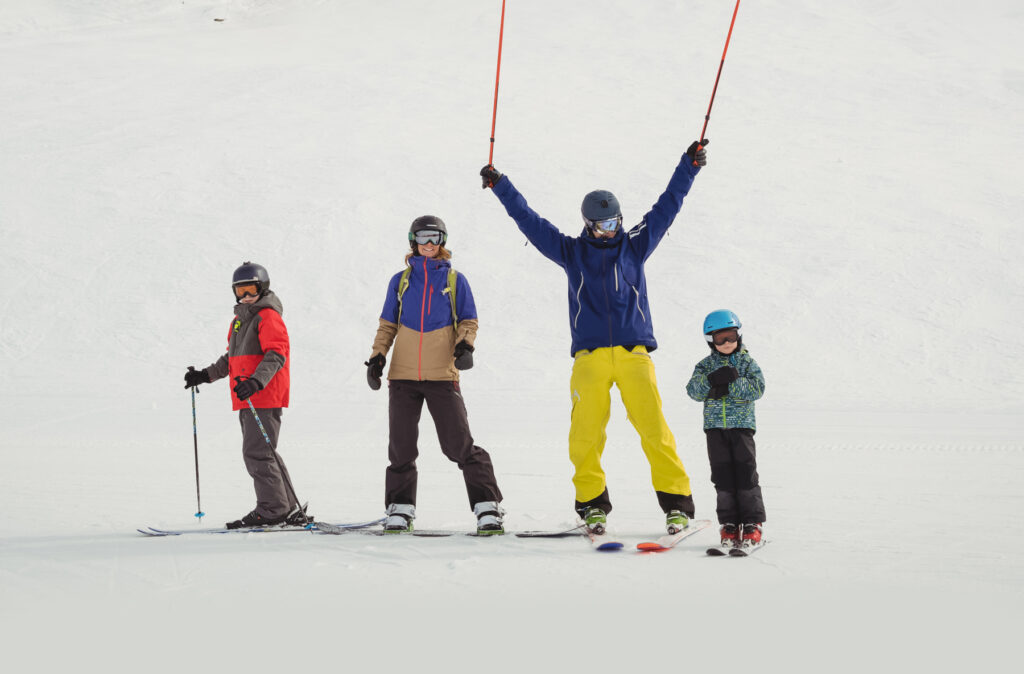 Panoramas de invierno en familia